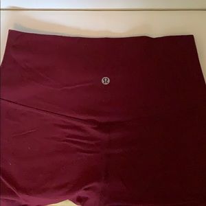 Burgundy lululemon align high rise